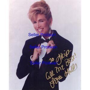 Leeza Gibbons TV Host Hand Signed Autograph 8x10 Photo Entertainment Tonight